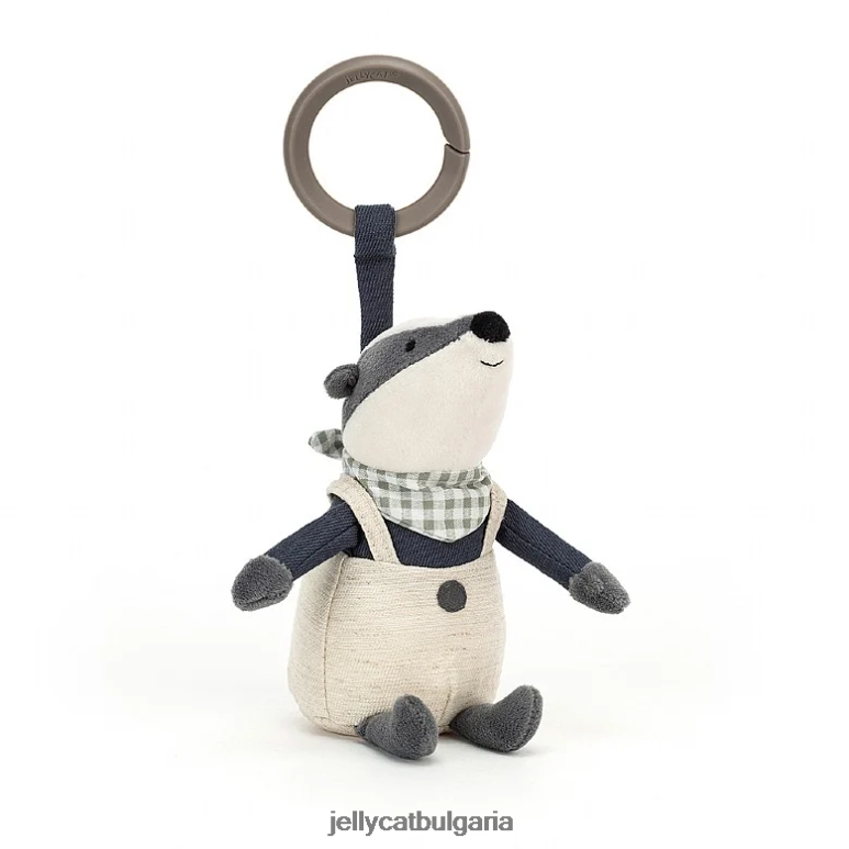 малък скитник язовец дрънкалка лилаво Jellycat играчка ZZR40765