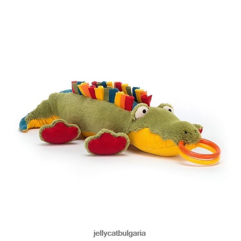 многоцветен крокодил happihoop Jellycat играчка ZZR40751