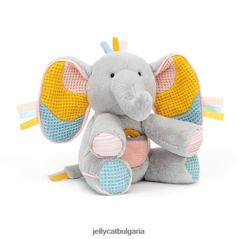 peek-a-boo elly занимателна играчка синьо Jellycat играчка ZZR40713