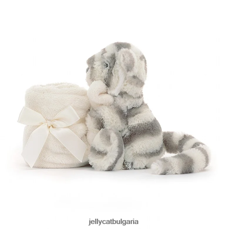 срамежлив снежен тигър залъгалка сиво и бяло Jellycat играчка ZZR40264