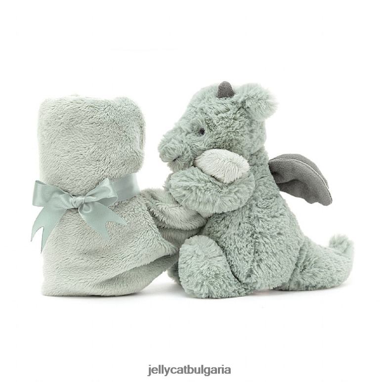 срамежлива драконова залъгалка зелена Jellycat играчка ZZR40460