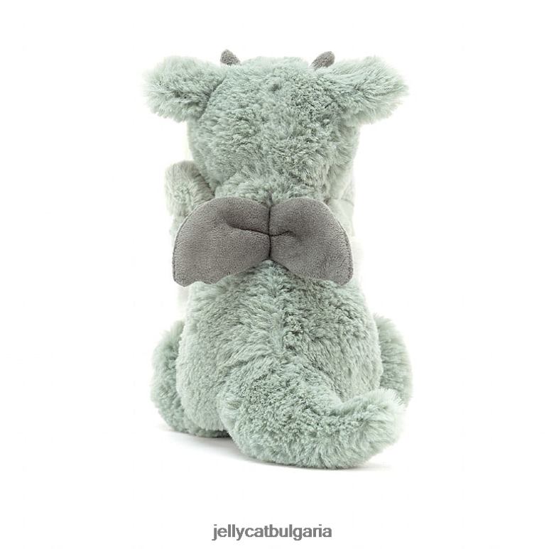 срамежлива драконова залъгалка зелена Jellycat играчка ZZR40460