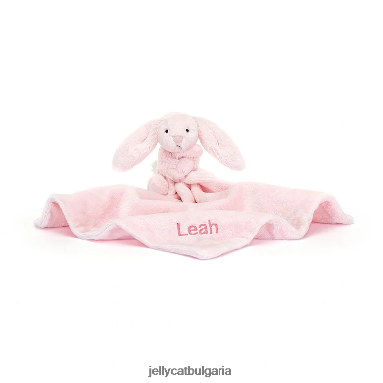персонализирана залъгалка срамежливо зайче розово Jellycat играчка ZZR40685