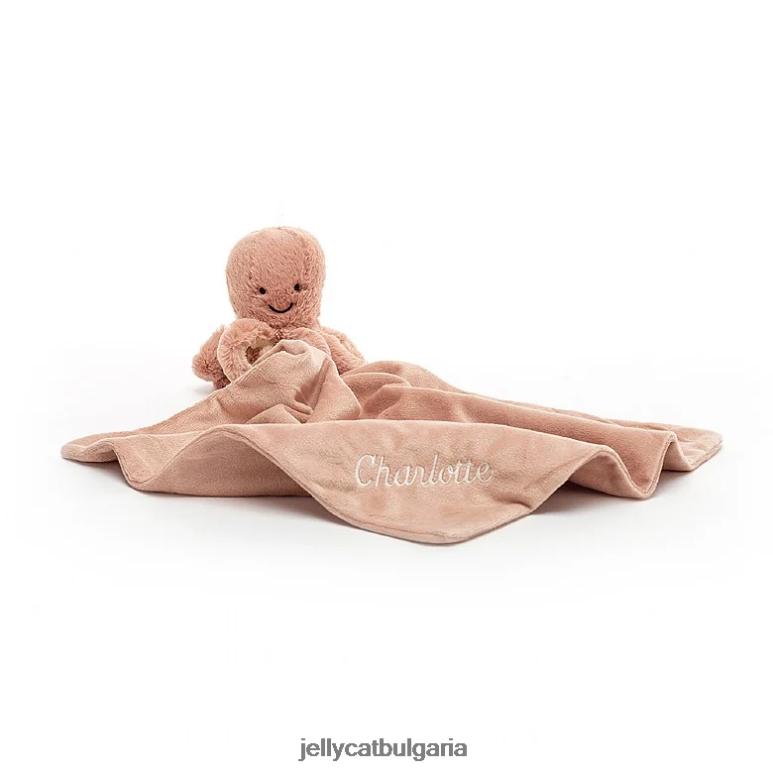 персонализирана залъгалка Odell октопод кайсия Jellycat играчка ZZR40367