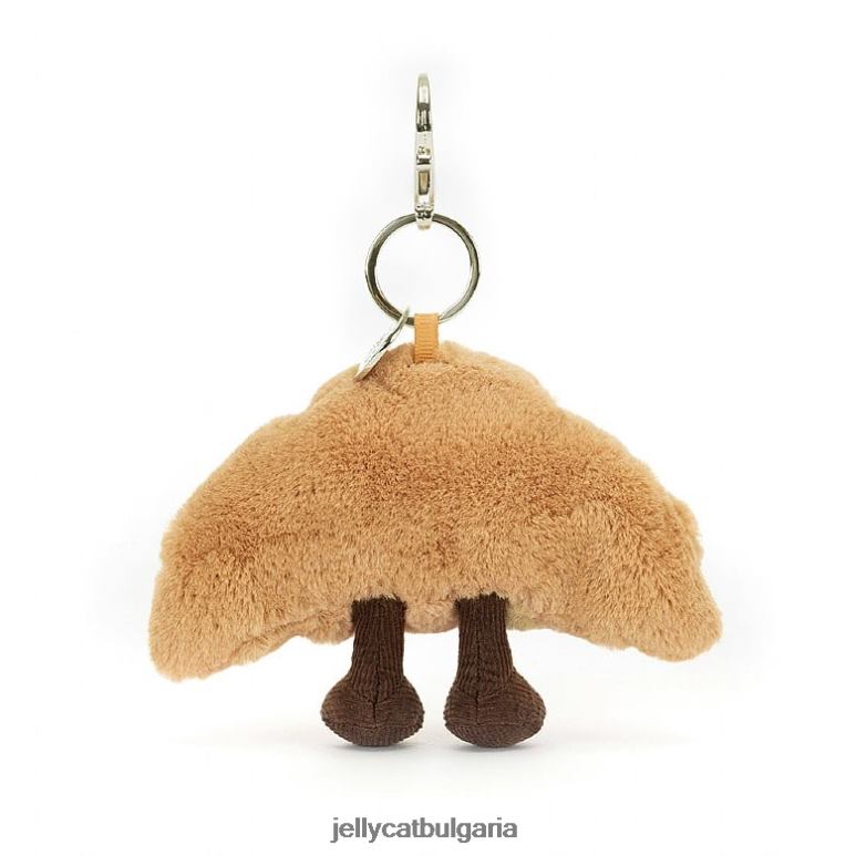 забавна чанта за кроасан Charm бежово Jellycat аксесоар ZZR4017