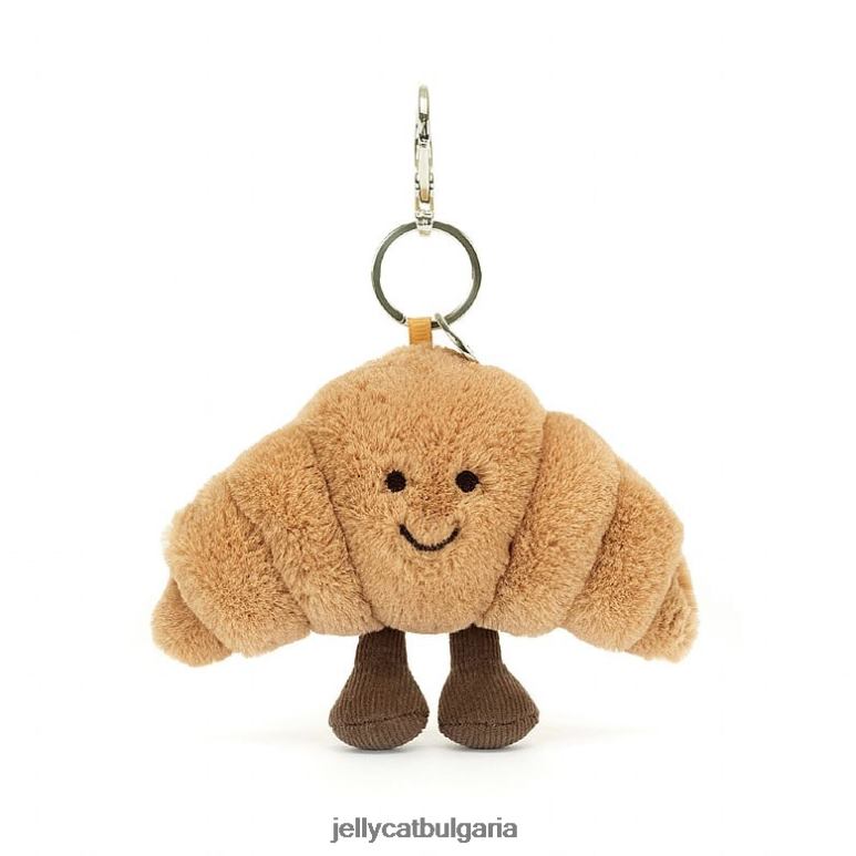 забавна чанта за кроасан Charm бежово Jellycat аксесоар ZZR4017