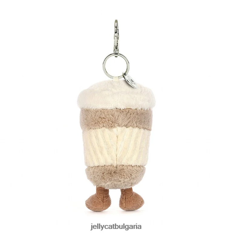забавна чанта за кафе за изнасяне Charm бежово Jellycat аксесоар ZZR4034