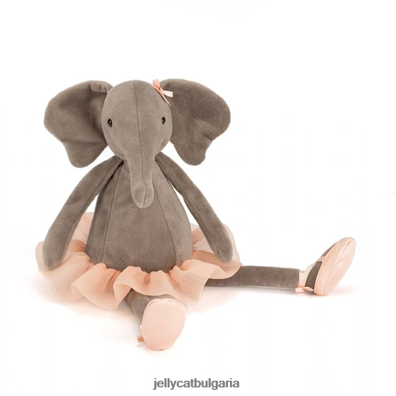 ели балерина книга и танци дарси сив слон Jellycat Книга ZZR40691