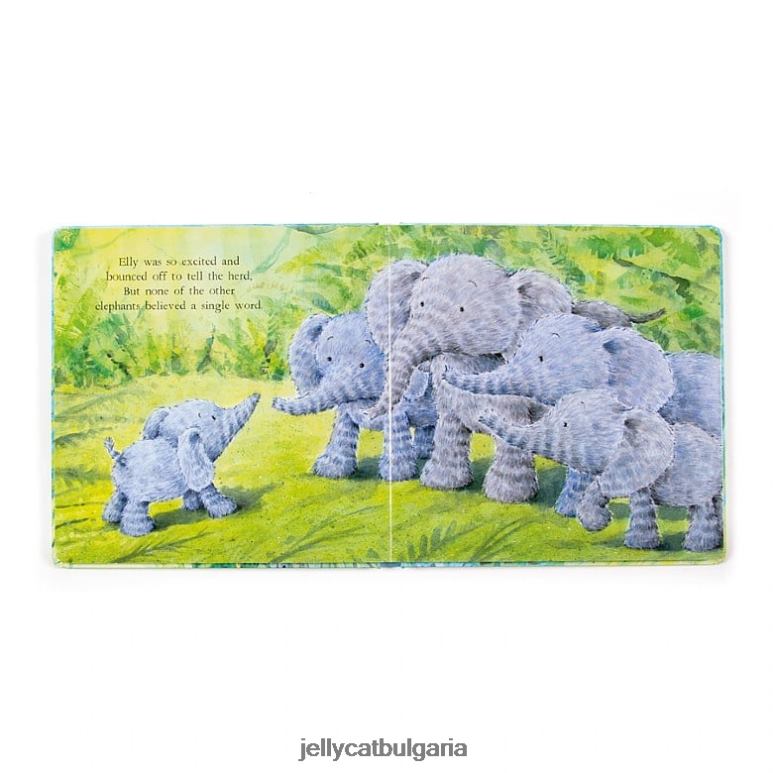 слоновете не могат да летят многоцветна книга Jellycat Книга ZZR40740
