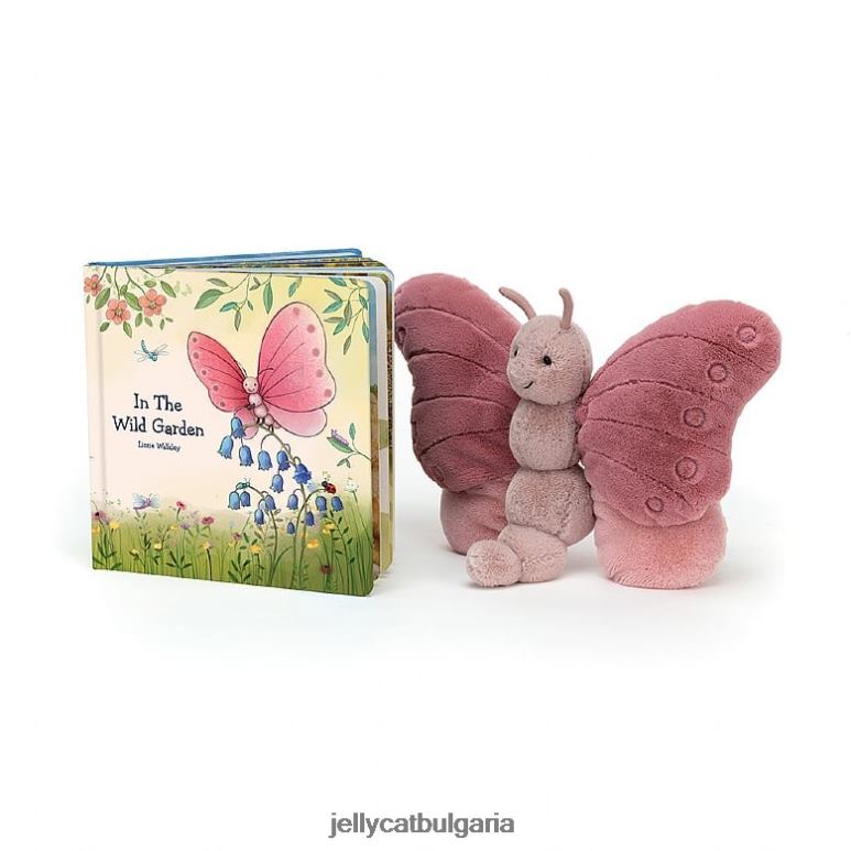 в книгата на дивата градина и беатрис пеперуда розова Jellycat Книга ZZR40783