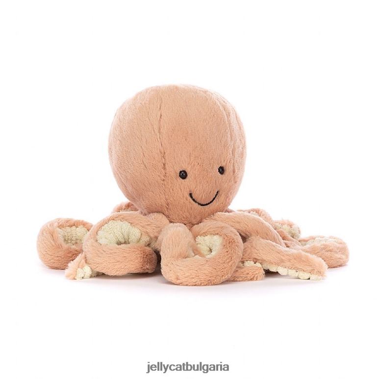 книгата за безстрашния октопод и октоподът Одел кайсия Jellycat Книга ZZR40810