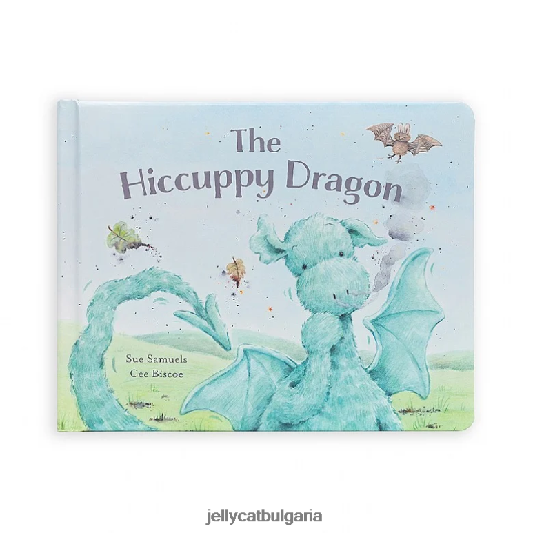 книгата на хълцащия дракон и драконовото зелено на fuddlewuddle Jellycat Книга ZZR40811