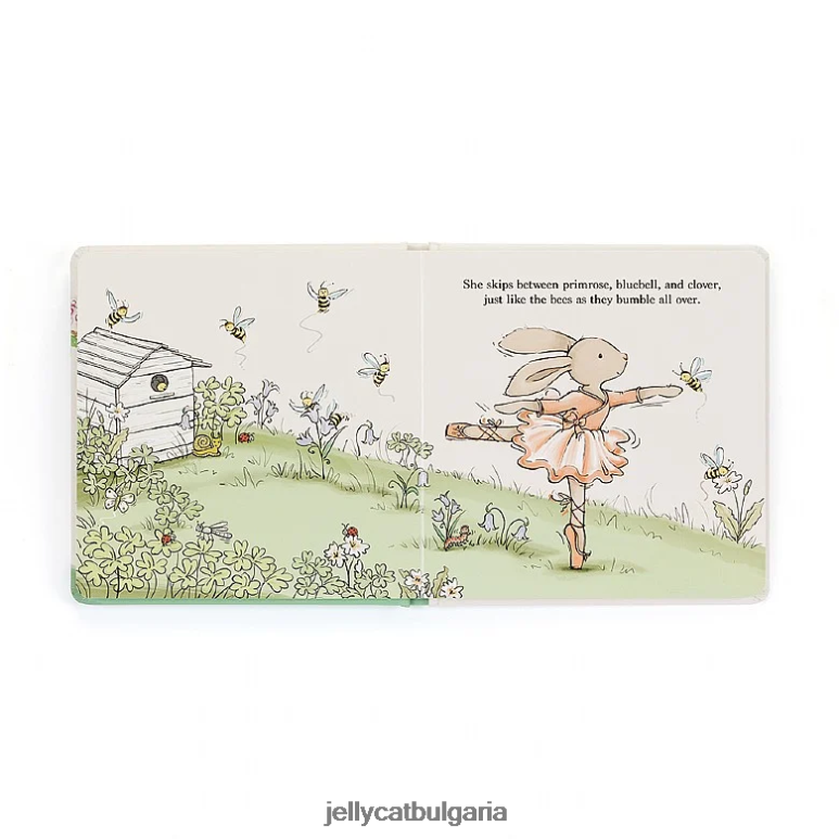 Многоцветна книжка lottie the ballet bunny Jellycat Книга ZZR40741
