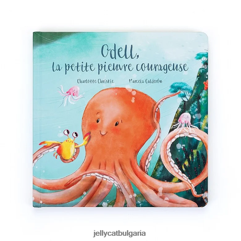 odell la petite pieuvre courageuse livre многоцветен Jellycat Книга ZZR40794