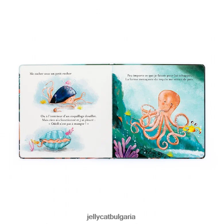 odell la petite pieuvre courageuse livre многоцветен Jellycat Книга ZZR40794