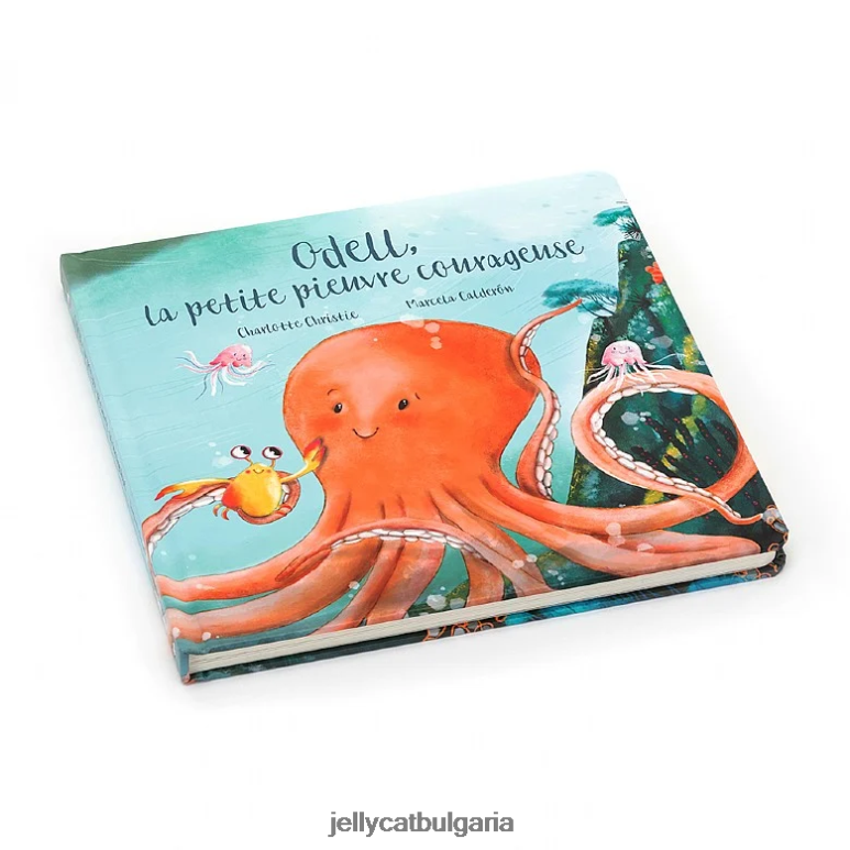 odell la petite pieuvre courageuse livre многоцветен Jellycat Книга ZZR40794