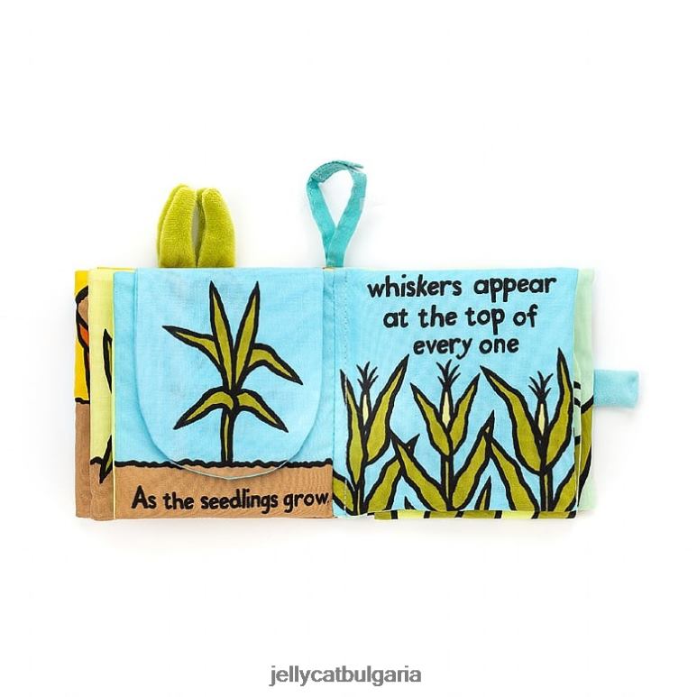 книжка със сладка царевица многоцветна Jellycat Книга ZZR40775
