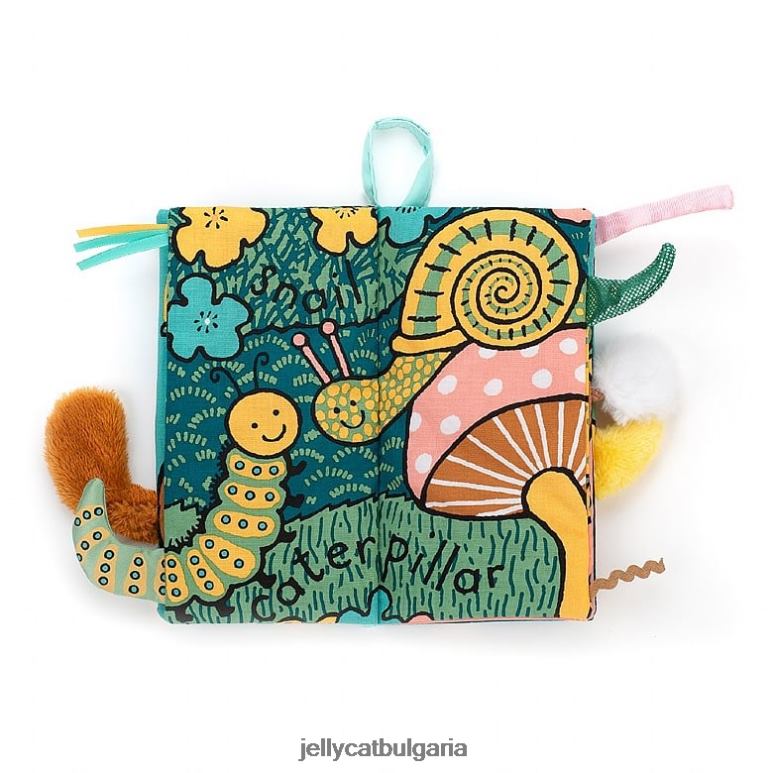многоцветна книга с градински опашки Jellycat Книга ZZR40804