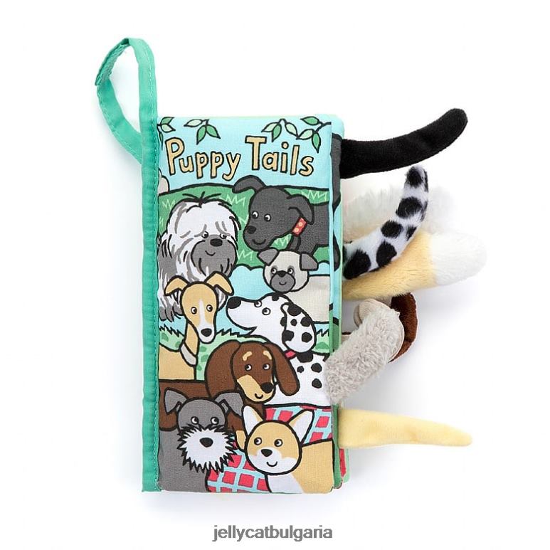 Puppy tails занимателна книга многоцветна Jellycat Книга ZZR40803