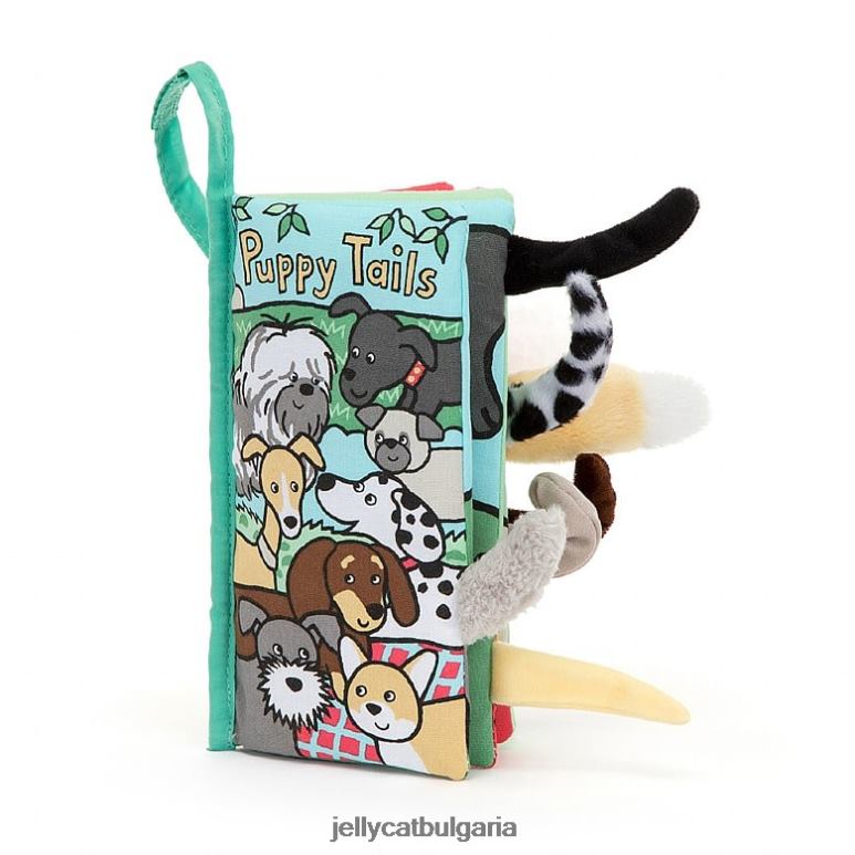 Puppy tails занимателна книга многоцветна Jellycat Книга ZZR40803