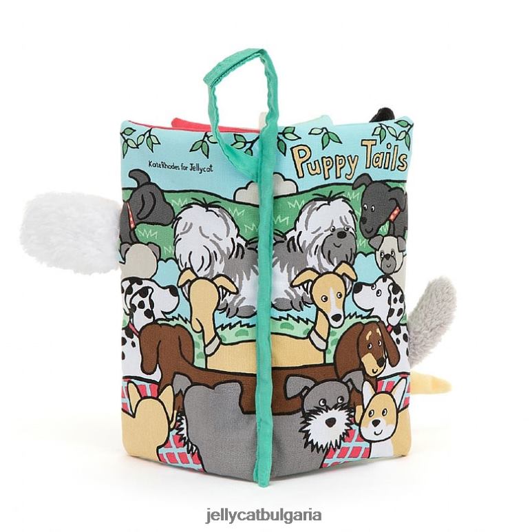 Puppy tails занимателна книга многоцветна Jellycat Книга ZZR40803