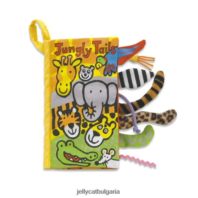 jungly tails многоцветна книга Jellycat Книга ZZR40754