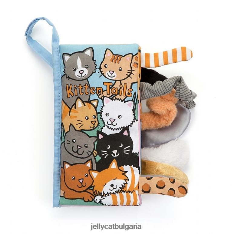 многоцветна книжка за занимания kitten tails Jellycat Книга ZZR40739
