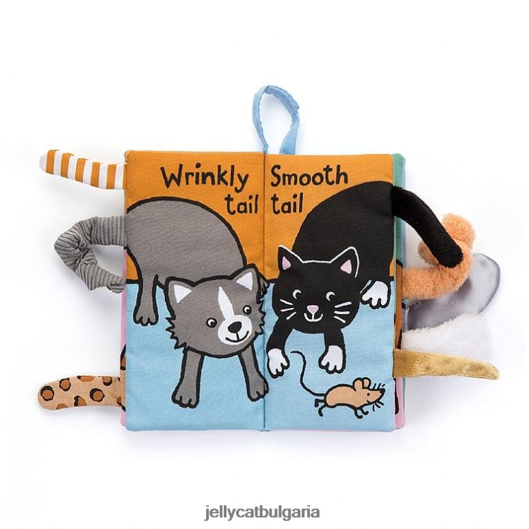 многоцветна книжка за занимания kitten tails Jellycat Книга ZZR40739