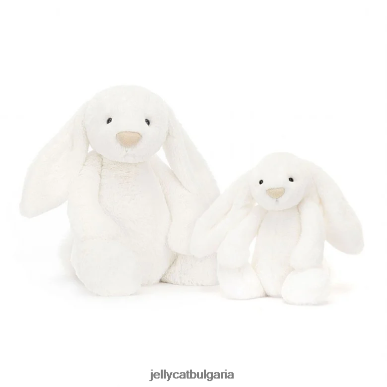 срамежливо луксозно зайче луна бяло Jellycat играчка ZZR40196