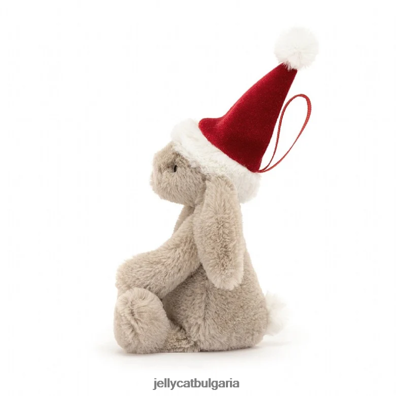 срамежлива украса за коледно зайче бежово Jellycat играчка ZZR40347
