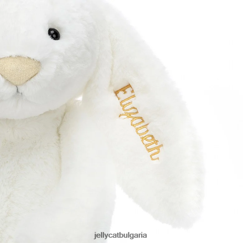 персонализирано срамежливо луксозно зайче луна огромно бяло Jellycat играчка ZZR40715