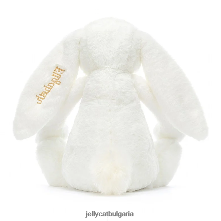 персонализирано срамежливо луксозно зайче луна огромно бяло Jellycat играчка ZZR40715