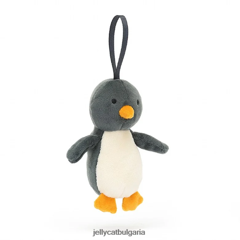 празничен глупав пингвин черно и бяло Jellycat играчка ZZR4079