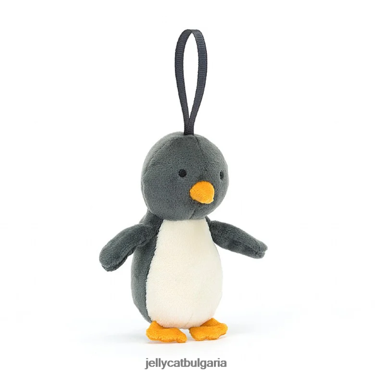 празничен глупав пингвин черно и бяло Jellycat играчка ZZR4079