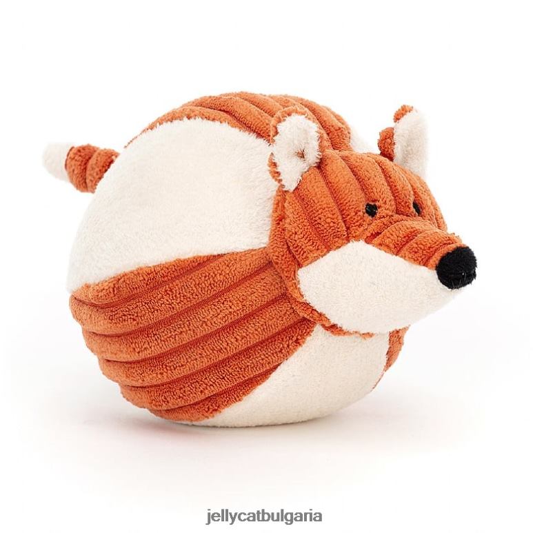 корди рой бебешка лисица топка за активност оранжево Jellycat играчка ZZR40315