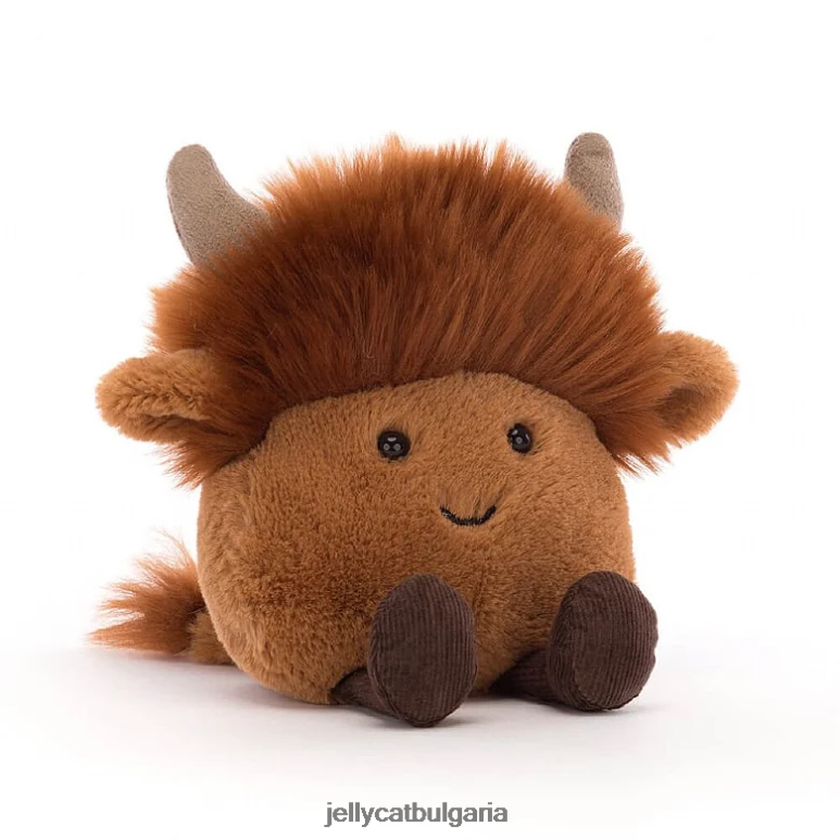 amuseabean Highland cow brown Jellycat играчка ZZR4082
