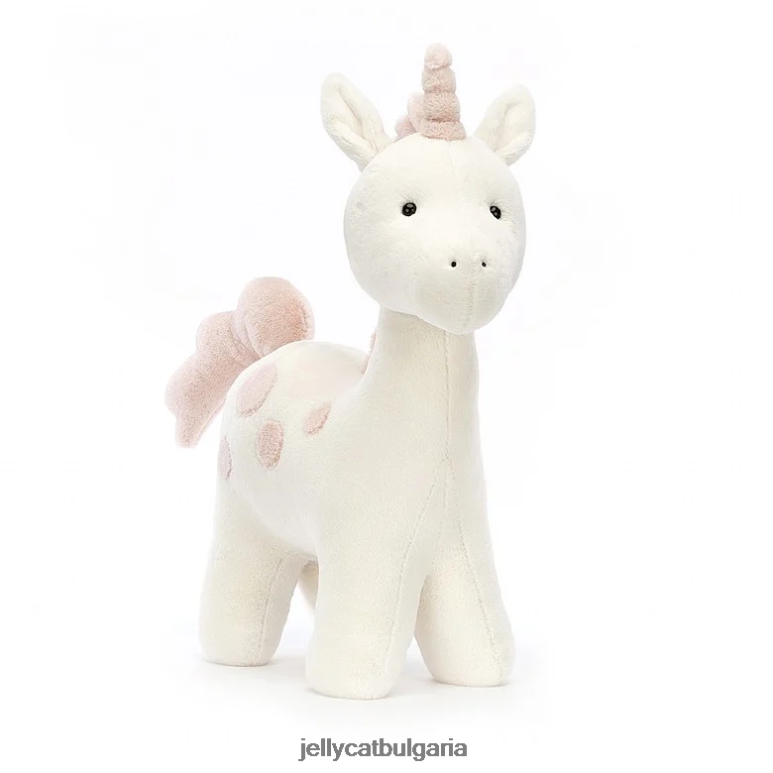 голям петнист бял еднорог Jellycat играчка ZZR40462