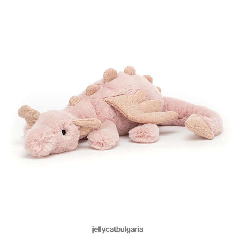 роза дракон розова Jellycat играчка ZZR40106