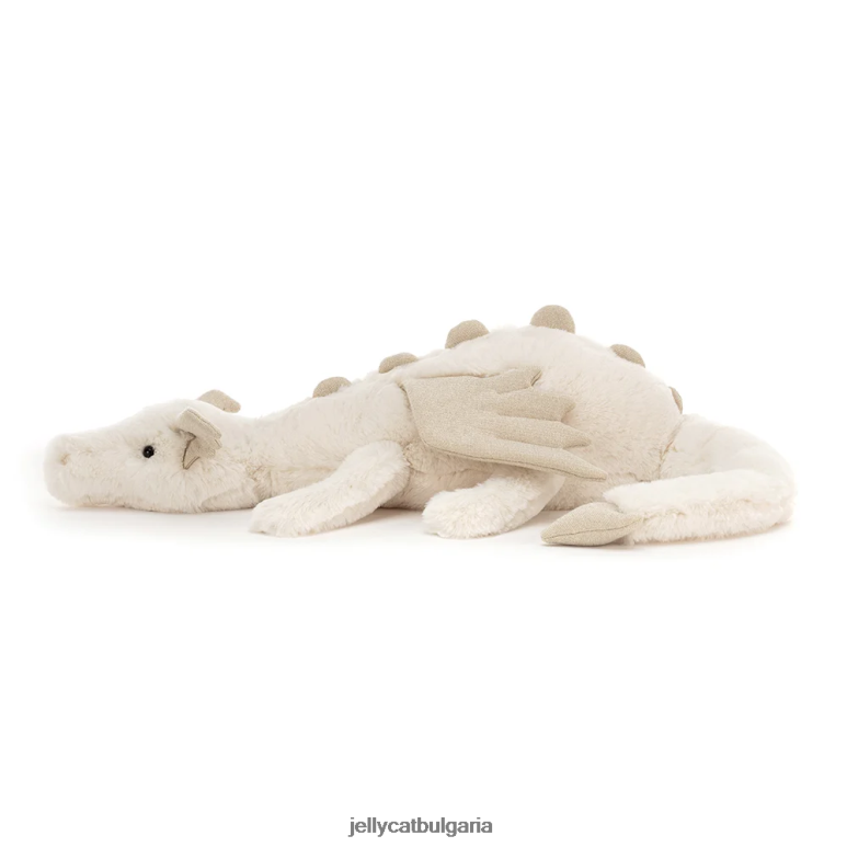 снежен дракон бял Jellycat играчка ZZR4051