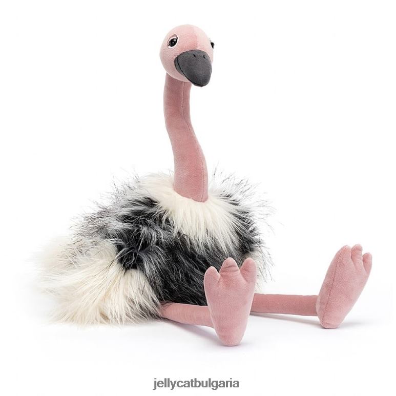 ramonda щраусово сиво Jellycat играчка ZZR40441