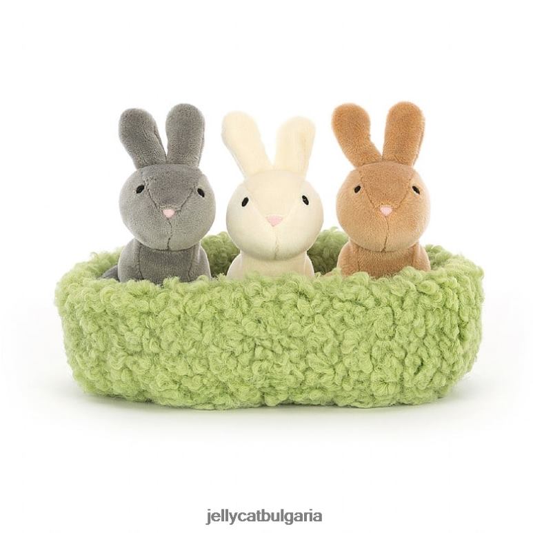 гнездящи зайчета многоцветни Jellycat играчка ZZR40643