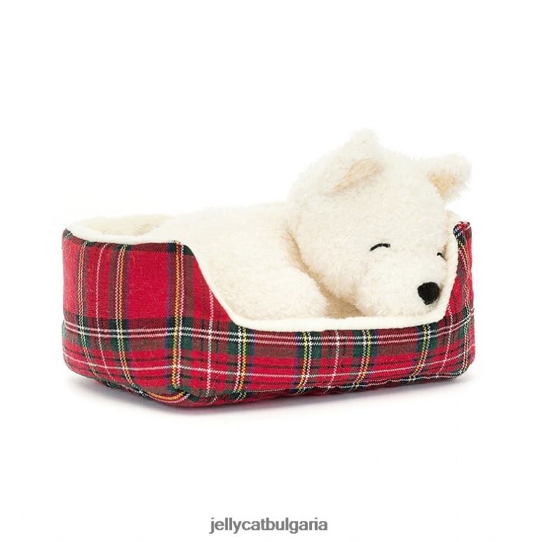дрямка щипка westie черно и бяло Jellycat играчка ZZR40289