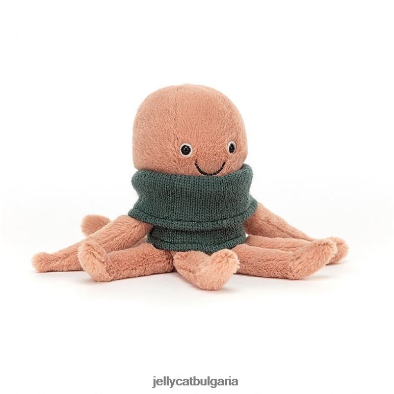уютен екипаж октопод кайсия Jellycat играчка ZZR40231