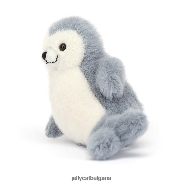 nauticool roly poly seal сиво и бяло Jellycat играчка ZZR4085
