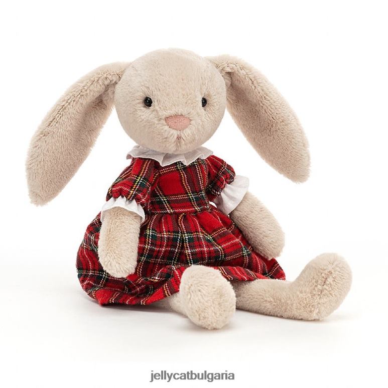 тартан лоти зайче червено Jellycat играчка ZZR40168 тартан лоти зайче червено Jellycat играчка ZZR40168