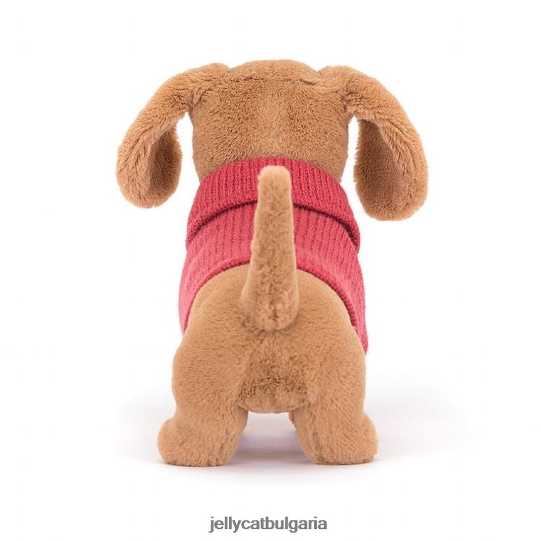 пуловер наденица куче розов мед Jellycat играчка ZZR40202