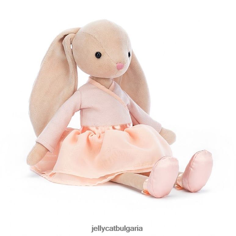 лила балерина зайче бежово Jellycat играчка ZZR40323