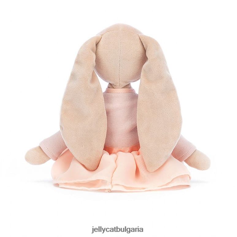 лила балерина зайче бежово Jellycat играчка ZZR40323