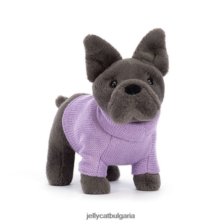 пуловер френски булдог лилаво мастило Jellycat играчка ZZR40540