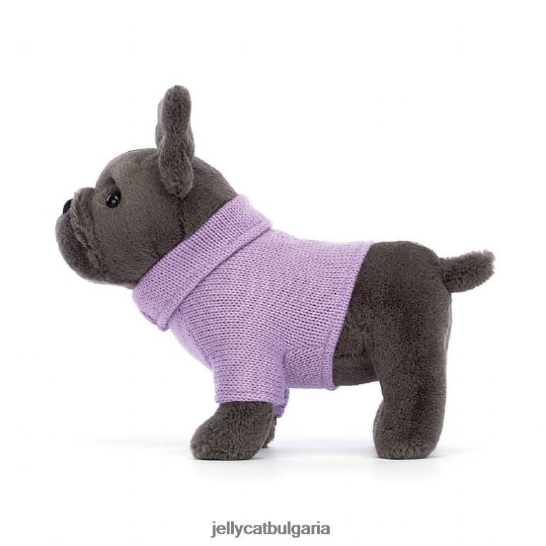 пуловер френски булдог лилаво мастило Jellycat играчка ZZR40540